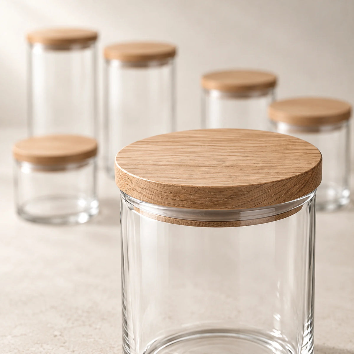 Clearstack Pantry Jar Set — material and construction detail