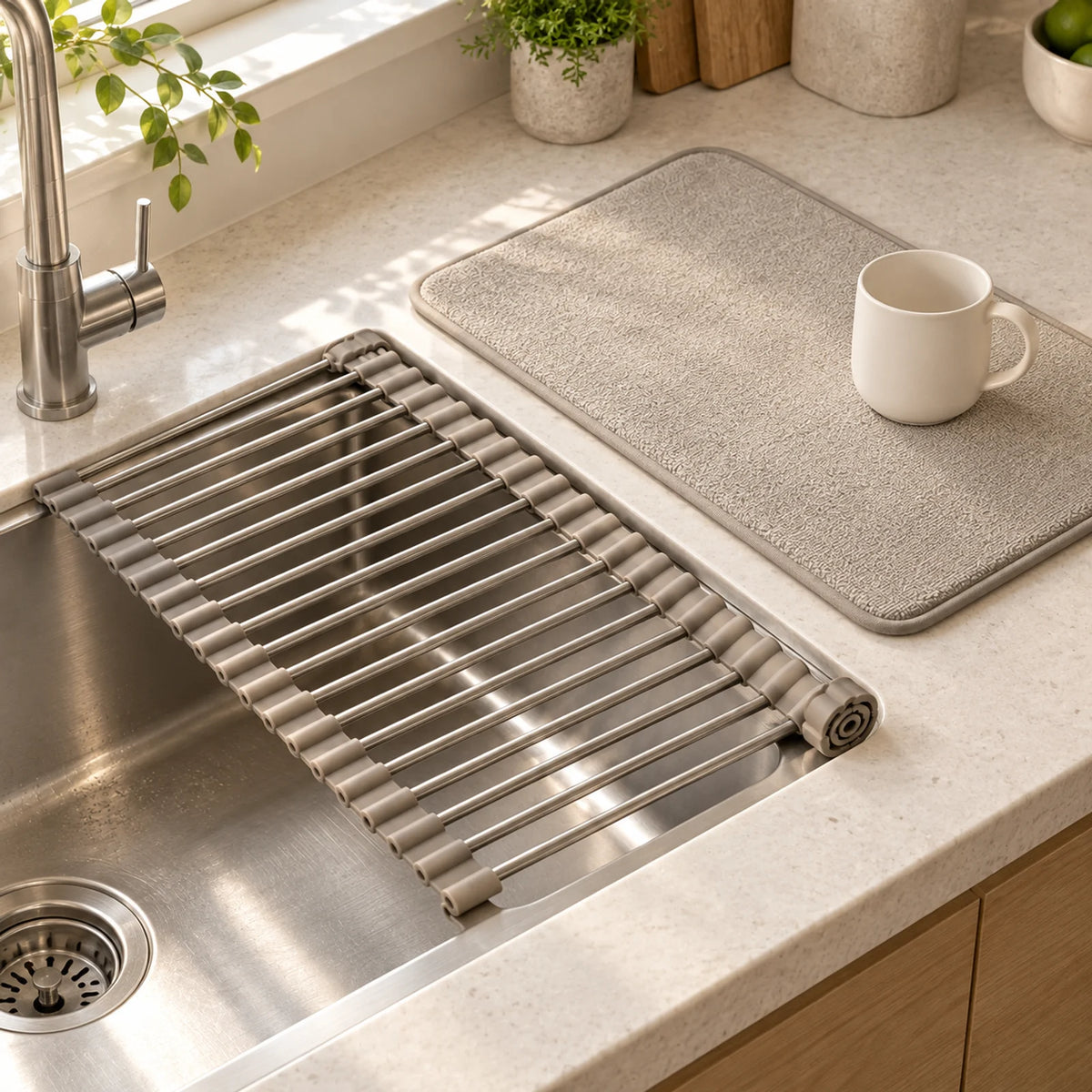 Linea Roll-Up Drying Set — kitchen styling; props not included