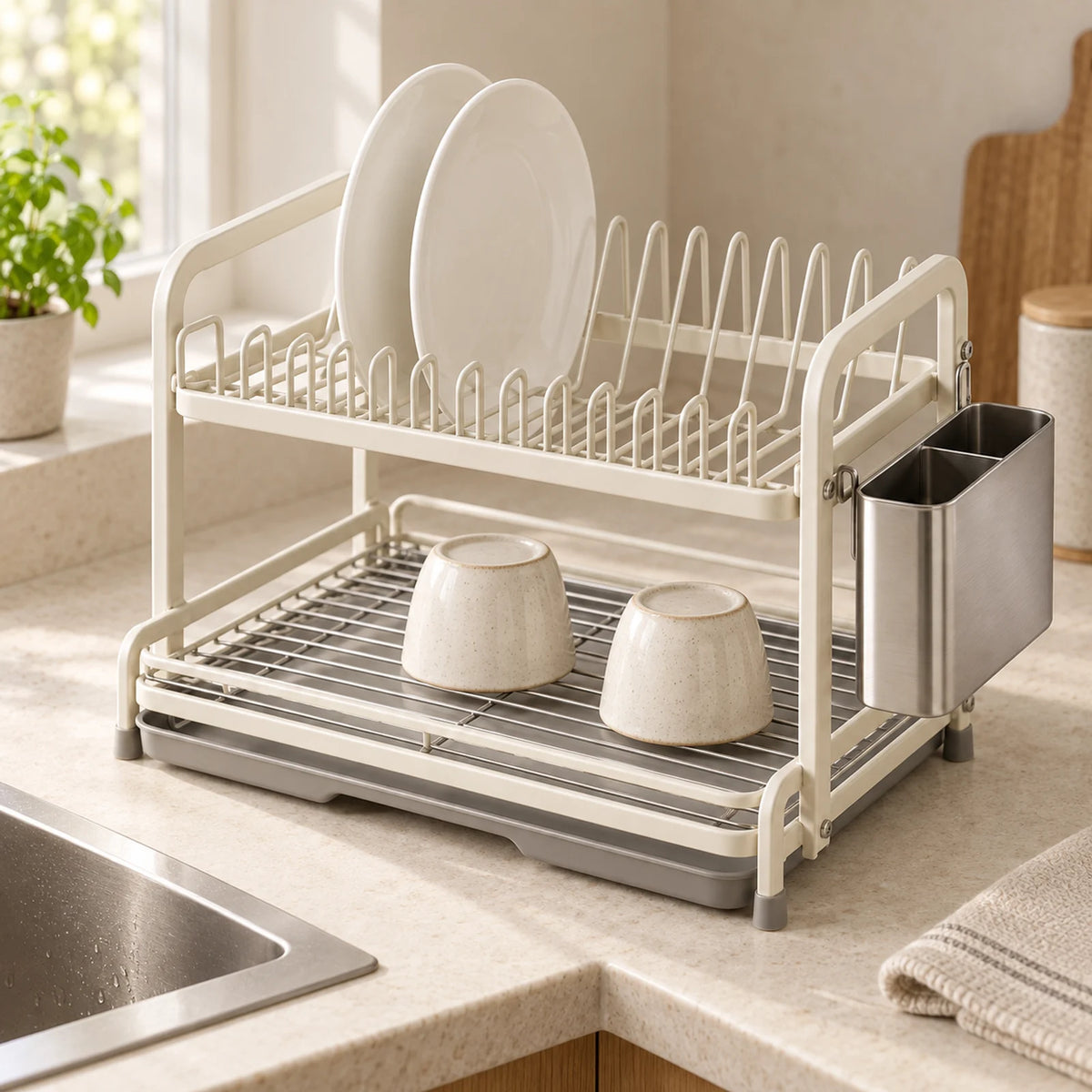 Cove Two-Level Drying Station — kitchen styling; props not included