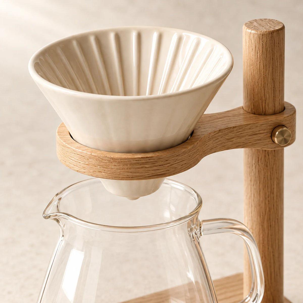 Dawn Pour-Over Station — material and construction detail